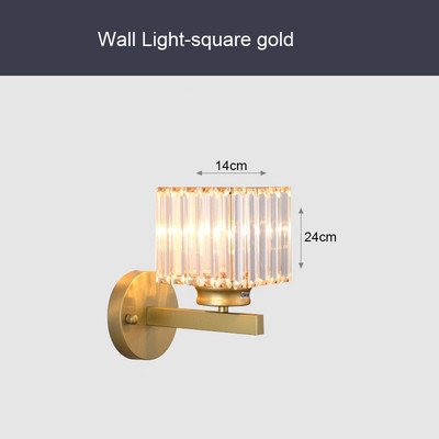 Fali lámpa Kristály fényszóró Hálószoba Posztmodern nappali Kreatív folyosó Nordic lépcsők Mennyezeti lámpa Folyosó szoba Lámpák