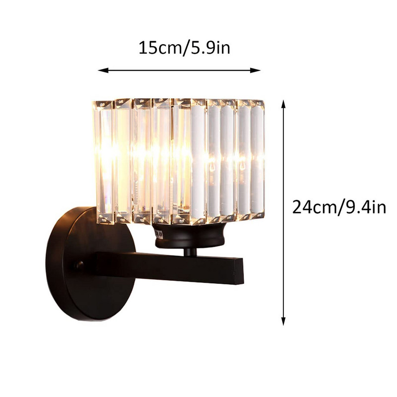 Fali lámpa Kristály fényszóró Hálószoba Posztmodern nappali Kreatív folyosó Nordic lépcsők Mennyezeti lámpa Folyosó szoba Lámpák