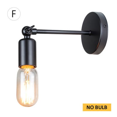 Lampă de perete industrială de epocă, lumină de perete americană pentru mansardă, abajur simplu, E27, aplice de protecție pentru cușcă, pentru magazinul de restaurant pe coridor