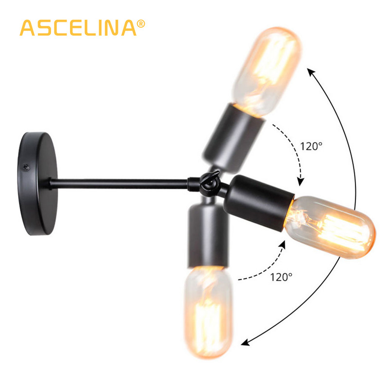 Lampă de perete industrială de epocă, lumină de perete americană pentru mansardă, abajur simplu, E27, aplice de protecție pentru cușcă, pentru magazinul de restaurant pe coridor