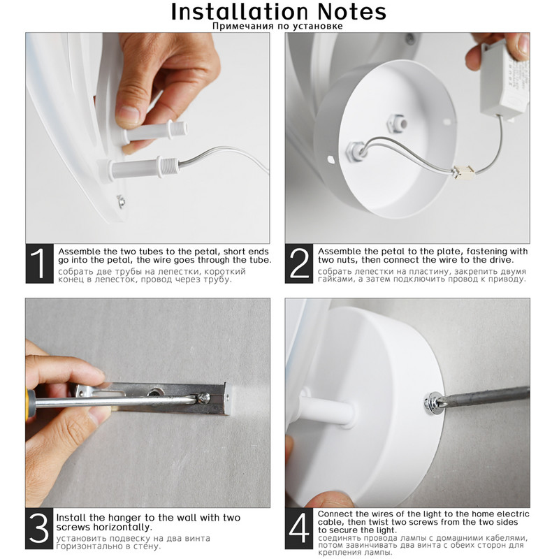 12W Led acrilic de perete AC85-265V potrivit pentru dormitor sufragerie sala de studiu coridor balcon lumina de perete