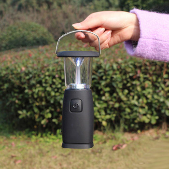 6 Led соларна ръчна манивела Динамо светлини Фенерна лампа USB акумулаторна преносима къмпинг светлина за лов на открито Туризъм Плаване