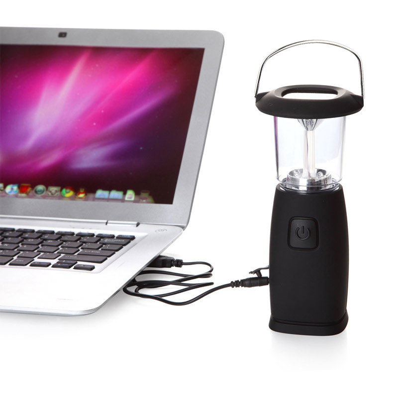 6 LED Saules rokas paceļams kloķis Dinamo gaismas laternas lampa USB uzlādējama pārnēsājama kempinga gaisma āra medībām, pārgājieniem, burāšanai