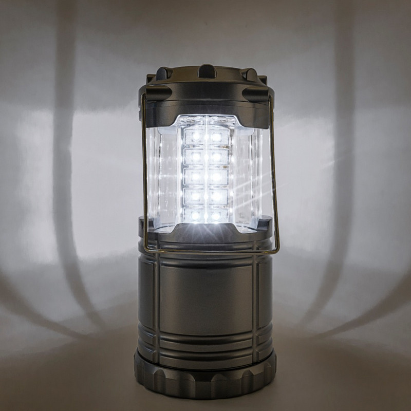 Hordozható kempinglámpás akasztós sátorlámpa, összecsukható 30 LED-es könnyű zseblámpa vészhelyzeti lámpák túrázáshoz kempingezéshez