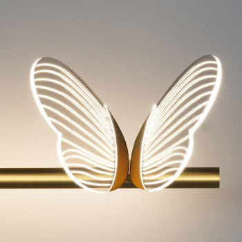 Μοντέρνα λάμπες τοίχου LED πεταλούδα Φωτισμός εσωτερικού χώρου Απλίκες τοίχου Φωτιστικό για κρεβατοκάμαρα Σαλόνι Διακόσμηση σπιτιού