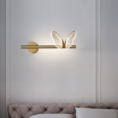 Modern Butterfly LED fali lámpák beltéri világítás fali lámpák világítótest hálószoba éjjeli nappaliba lakberendezés