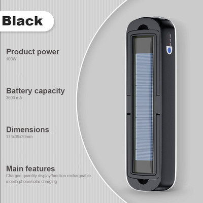 100 W saules LED kempinga gaisma USB uzlādējama spuldze āra telts lampai pārnēsājamām laternām avārijas gaismas grilēšanas pārgājieniem