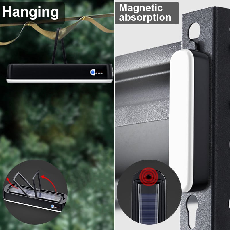 100 W saules LED kempinga gaisma USB uzlādējama spuldze āra telts lampai pārnēsājamām laternām avārijas gaismas grilēšanas pārgājieniem