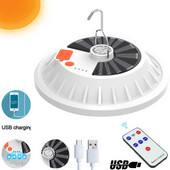 Lanternă solară de camping reîncărcabilă cu 120 LED, lampă pentru cort, cu bec cu LED, lampă în aer liber, lumină portabilă pentru piață de noapte de urgență