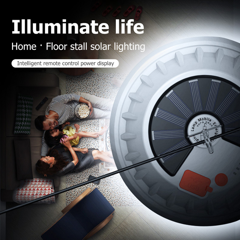 Lanternă solară de camping reîncărcabilă cu 120 LED, lampă pentru cort, cu bec cu LED, lampă în aer liber, lumină portabilă pentru piață de noapte de urgență