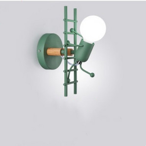 Kaasaegne LED-seinavalgusti Põhjamaade multikas nukulamp valgustus elutuba lastekodu sisekujundus sisekujundusega puitlambid