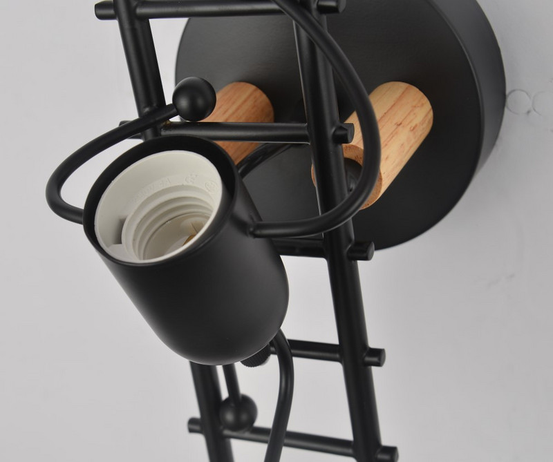 Kaasaegne LED-seinavalgusti Põhjamaade multikas nukulamp valgustus elutuba lastekodu sisekujundus sisekujundusega puitlambid