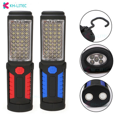 USB uzlāde/3*AA 36+5 LED magnētiska darba rokas kabatas lukturīša avārijas pārbaude darba lāpas gaismas āķa magnēta pārnēsājamas laternas