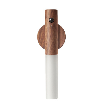 Fa LED fali lámpa mozgásérzékelős USB újratölthető éjszakai lámpa falikar hálószoba nappali vezeték nélküli lépcsőlámpáihoz