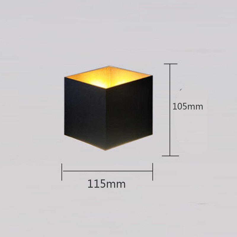 Aplic de perete impermeabil pentru exterior IP65 12W COB LED lumini de verandă Decor modern de interior Sus în jos Lampă de perete din aluminiu cu două capete AC85-265V