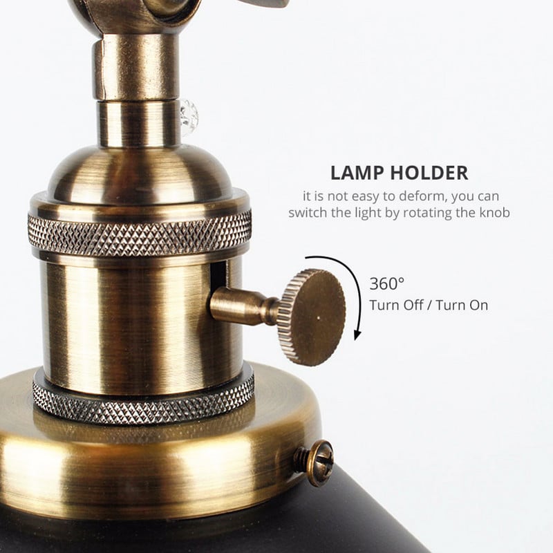 Винтидж стенна лампа с ключ за нощно шкафче, спалня, коридор, балкон, домашен декор, виетнамска шапка E27, ретро вътрешно осветление