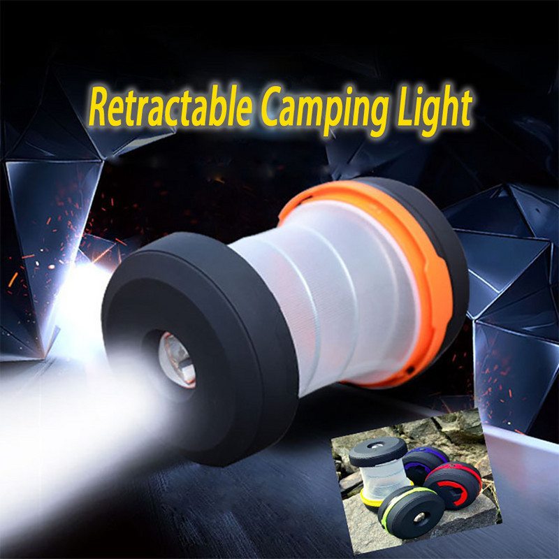 LED lámpák kültéri vízálló kemping sátor lámpa mini hordozható lámparugós összecsukható horgászlámpás túra elemlámpa elem használata
