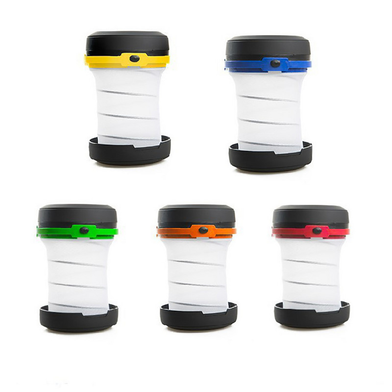 LED lámpák kültéri vízálló kemping sátor lámpa mini hordozható lámparugós összecsukható horgászlámpás túra elemlámpa elem használata