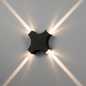 НОВА Външна стенна лампа LED Проста влагоустойчива светлина IP65 Водоустойчива за Коридор Пътека Балкон Вила Вътрешен двор Декоративни светлини