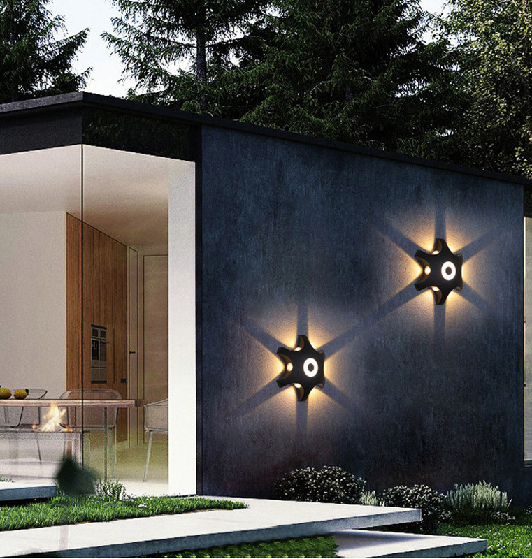 ÚJ kültéri fali lámpa LED egyszerű nedvességálló lámpa IP65 vízálló folyosó folyosóhoz erkély villa udvari dekorációs lámpák