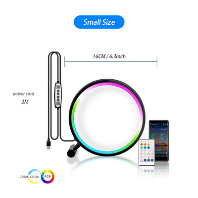 RGB Bluetooth Led Φωτιστικά τοίχου Φωτιστικά τοίχου εσωτερικού χώρου Smart App Τηλεχειριστήριο φωτιστικό τοίχου για ντουλάπες κρεβατοκάμαρας Παιχνίδι Διακόσμηση κομοδίνου