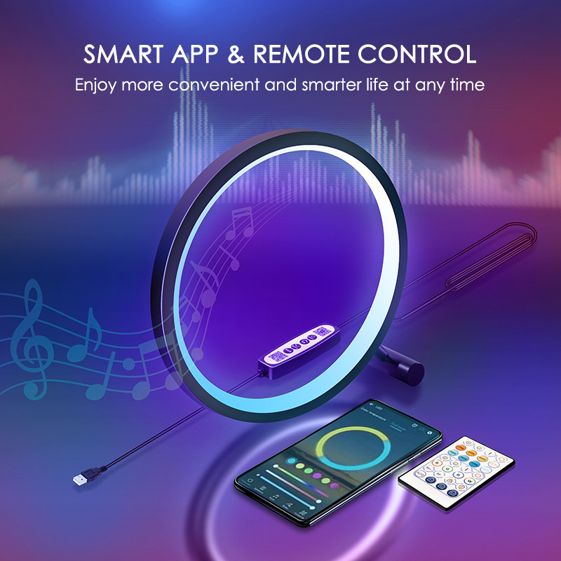 RGB Bluetooth Led Φωτιστικά τοίχου Φωτιστικά τοίχου εσωτερικού χώρου Smart App Τηλεχειριστήριο φωτιστικό τοίχου για ντουλάπες κρεβατοκάμαρας Παιχνίδι Διακόσμηση κομοδίνου