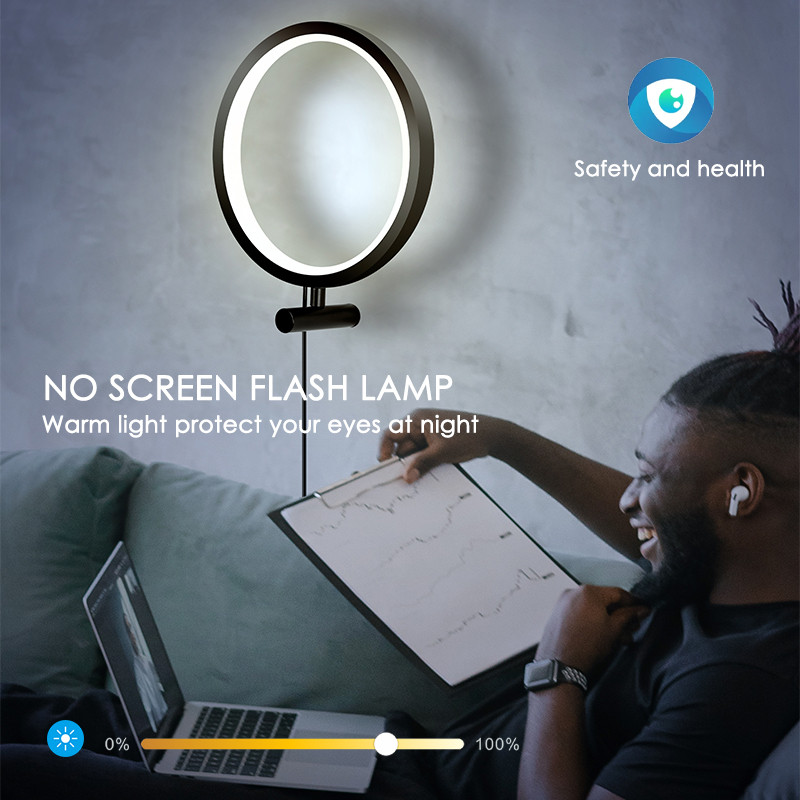 RGB Bluetooth Led Φωτιστικά τοίχου Φωτιστικά τοίχου εσωτερικού χώρου Smart App Τηλεχειριστήριο φωτιστικό τοίχου για ντουλάπες κρεβατοκάμαρας Παιχνίδι Διακόσμηση κομοδίνου