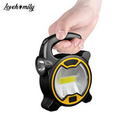 Prijenosna COB LED radna svjetiljka Ručna svjetiljka za kampiranje Lampa na baterije Vanjska vodootporna svjetiljka za šator na bateriju