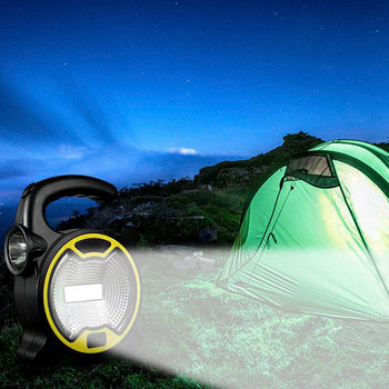 Преносима COB LED работна светлина Ръчен фенер за къмпинг Батерийна лампа Външна водоустойчива палатка Фенерче на батерията