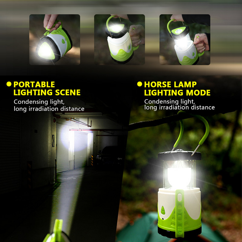 Lampă de lucru cu LED-uri super luminoase, lanternă reîncărcabilă prin USB, lanterne de camping, lanternă impermeabilă în aer liber pentru vânătoarea de pești