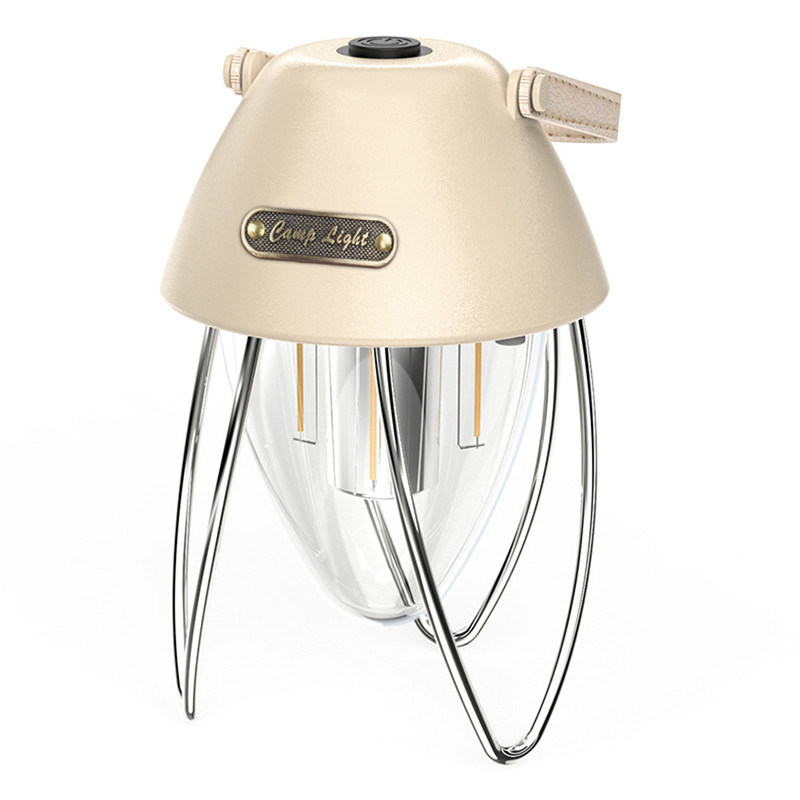 LED kempinga laternas uzlādējama retro metāla Camp Light ar akumulatoru darbināma piekarināma retro lampa strāvas padeves pārtraukuma gadījumā