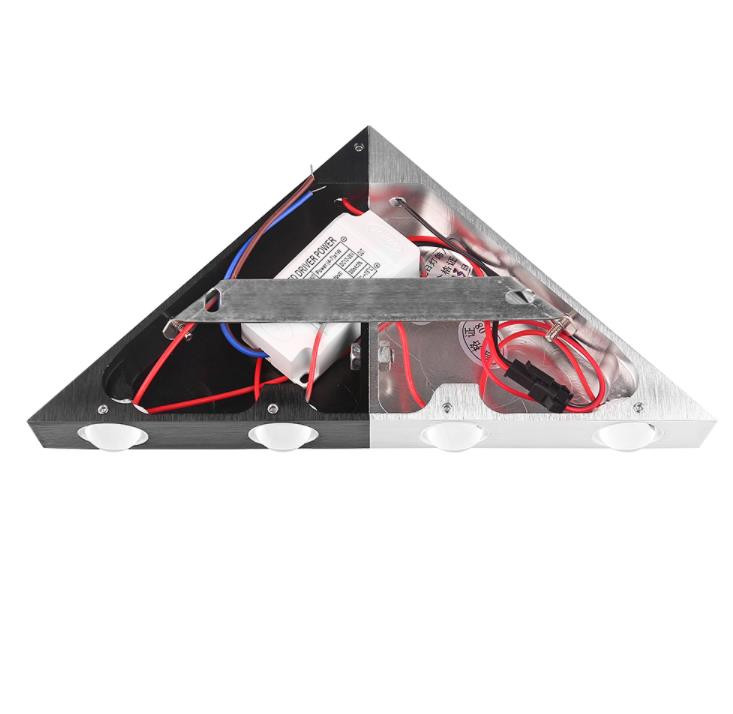 5 W alumínium háromszögű LED fali lámpa AC90-265V nagy teljesítményű LED modern otthoni világítás beltéri kültéri parti golyós diszkó lámpa