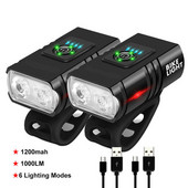 T6 LED 1000 Lumen jalgratta tuled ees ja taga laetav lamp Luz Led Para Bicicleta MTB jalgratta taskulamp jalgratta laterna