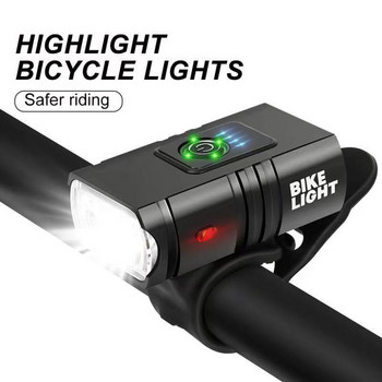 T6 LED 1000Lumen Bike Lights Предна и задна акумулаторна лампа Luz Led Para Bicicleta MTB Велосипедно фенерче Bicycle Lanterna