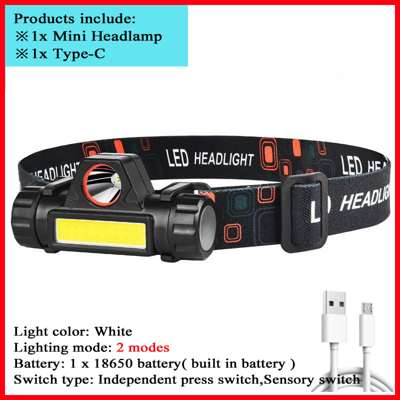 C2 8000 lumen 100w utilizare lungă, lanternă cu LED reîncărcabilă prin USB, lanternă de camping, lanternă de căutare în aer liber, rezistentă la apă, pentru vânătoarea de pești