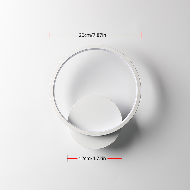 Lampă de perete cu LED, pentru interior, dormitor, noptieră, pentru lectură, sufragerie, pentru decorarea camerei de hotel, iluminat, aluminiu, AC110V/220V