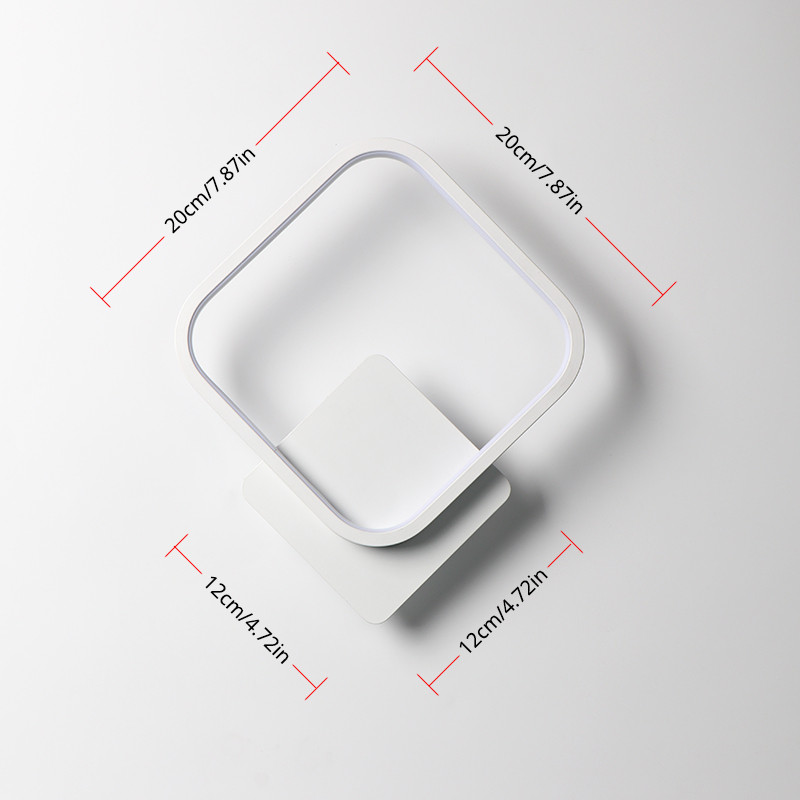 Lampă de perete cu LED, pentru interior, dormitor, noptieră, pentru lectură, sufragerie, pentru decorarea camerei de hotel, iluminat, aluminiu, AC110V/220V