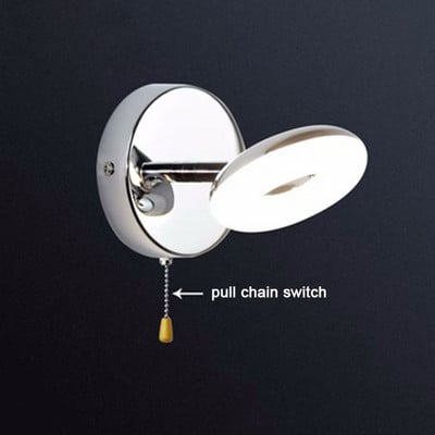 Lampă de perete LED minimalistă modernă de 5W, lumini de reglare a unghiului de citire, 3000K 4000K 6000K, lampă frontală cu oglindă, iluminat pentru baie