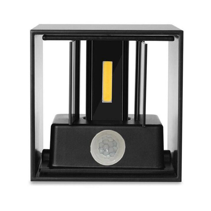 12 W LED sienas gaisma āra ūdensnecaurlaidīga IP65 radara kustības sensora verandas sienas lampa mājas lampa apdares apgaismojuma lampa