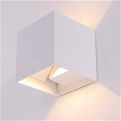 Lampă de perete cu LED-uri Patrate LED din aluminiu Lampă de perete de noptieră Dormitor Iluminat de casă Decorare interioară Aplică de perete de interior NR-88