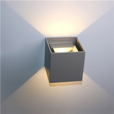 Lampă de perete cu LED-uri Patrate LED din aluminiu Lampă de perete de noptieră Dormitor Iluminat de casă Decorare interioară Aplică de perete de interior NR-88