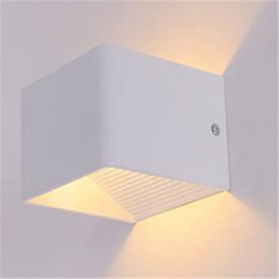 Lampă de perete cu LED-uri Patrate LED din aluminiu Lampă de perete de noptieră Dormitor Iluminat de casă Decorare interioară Aplică de perete de interior NR-88