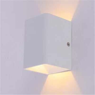 Lampă de perete cu LED-uri Patrate LED din aluminiu Lampă de perete de noptieră Dormitor Iluminat de casă Decorare interioară Aplică de perete de interior NR-88