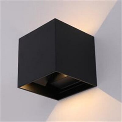 Lampă de perete cu LED-uri Patrate LED din aluminiu Lampă de perete de noptieră Dormitor Iluminat de casă Decorare interioară Aplică de perete de interior NR-88