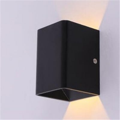 Lampă de perete cu LED-uri Patrate LED din aluminiu Lampă de perete de noptieră Dormitor Iluminat de casă Decorare interioară Aplică de perete de interior NR-88
