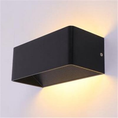 Lampă de perete cu LED-uri Patrate LED din aluminiu Lampă de perete de noptieră Dormitor Iluminat de casă Decorare interioară Aplică de perete de interior NR-88