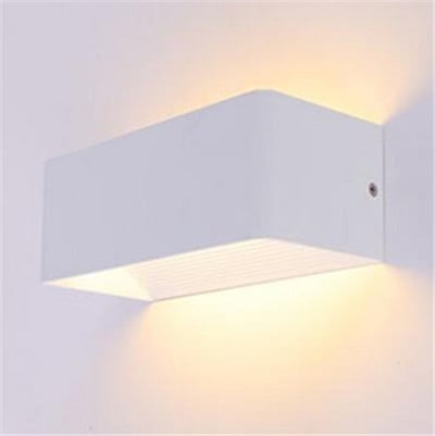 Lampă de perete cu LED-uri Patrate LED din aluminiu Lampă de perete de noptieră Dormitor Iluminat de casă Decorare interioară Aplică de perete de interior NR-88
