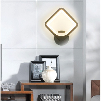 LED стенна лампа с пеперудени листа Модерна стенна лампа Нощна лампа за домашен декор за всекидневна Спалня Нощно шкафче Кухня Коридор Стълбище
