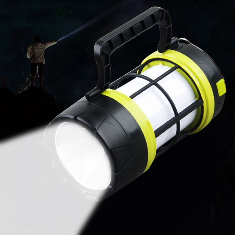 LED saulės energija maitinamas žibintuvėlis USB įkrovimas vandeniui atsparus stovyklavimo žibintas, avarinis maitinimo blokas 7 pavarų reguliuojama lauko įranga