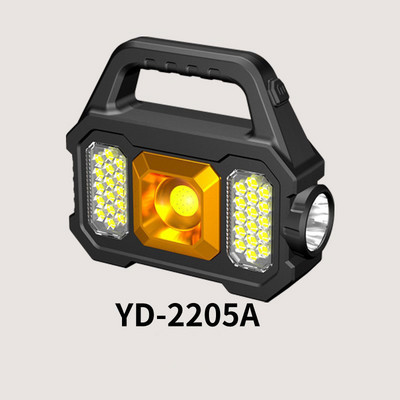 Lanternă solară cu LED-uri pentru camping, cu lumini de lucru COB, proiector, impermeabilă, 6 trepte, lanterne reîncărcabile pentru drumeții în camping